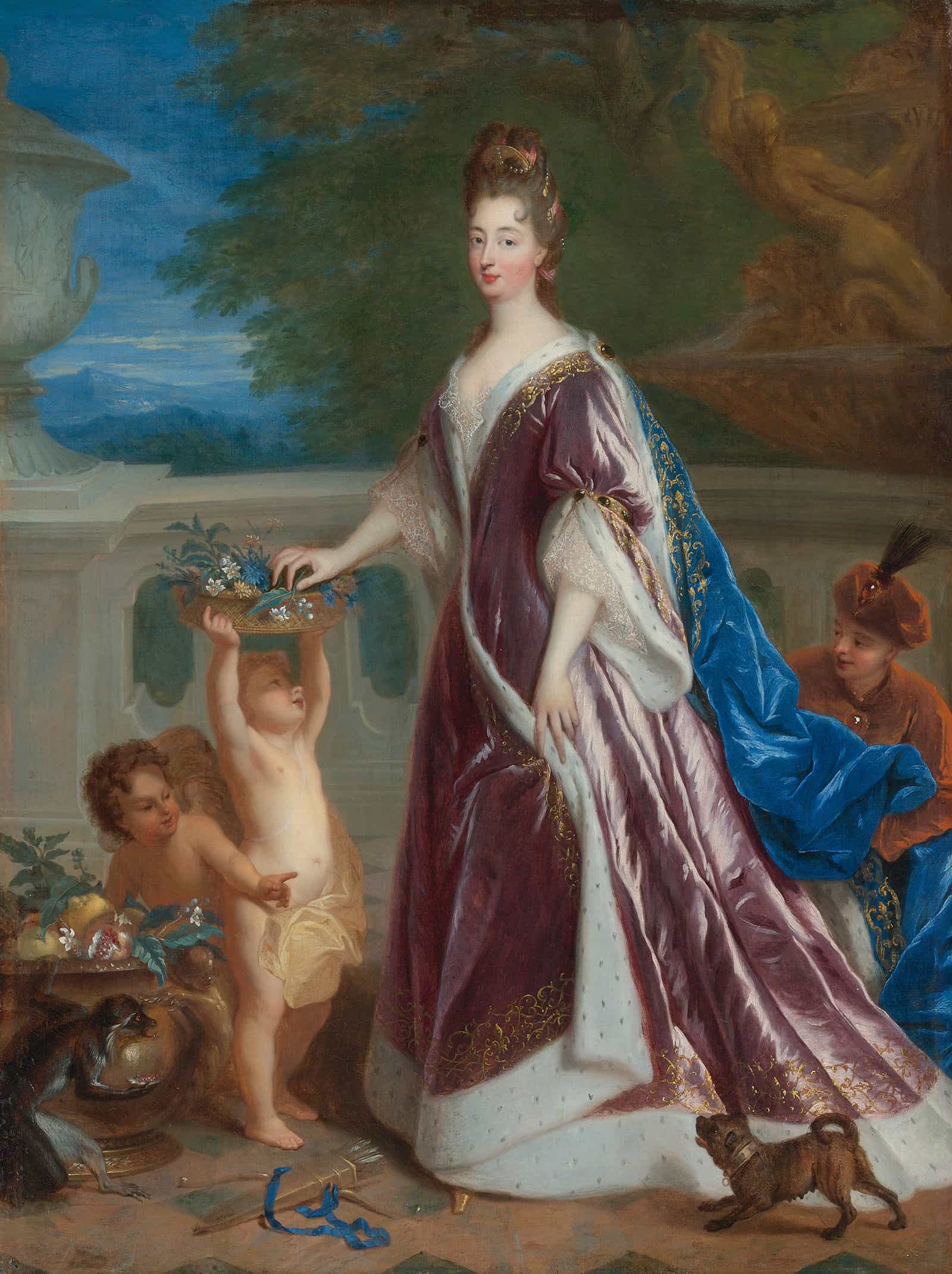 Portrait Of Elisabeth Charlotte De Baviere The Princess Palatine by Jean Francois De Troy