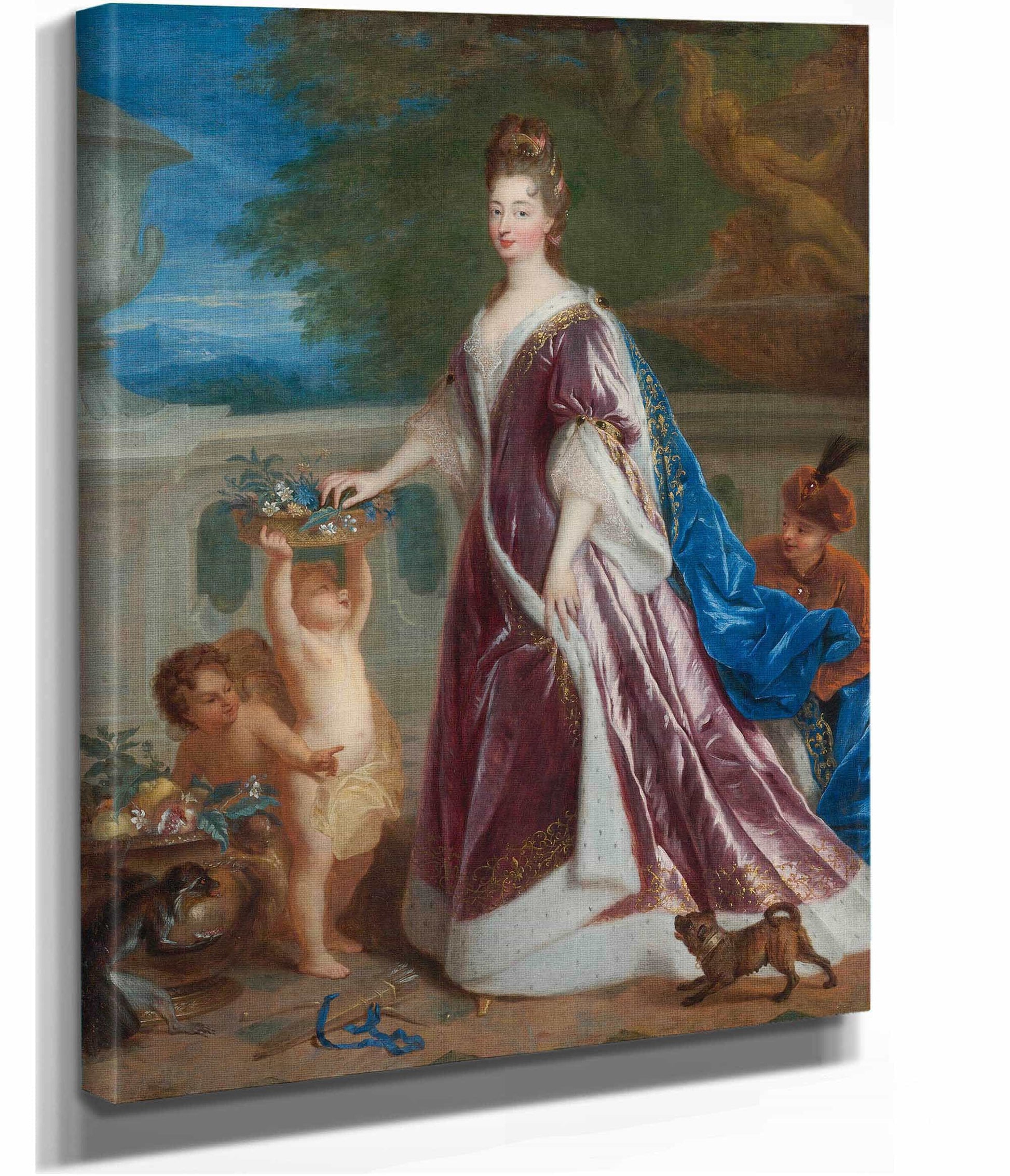Portrait Of Elisabeth Charlotte De Baviere The Princess Palatine by Jean Francois De Troy