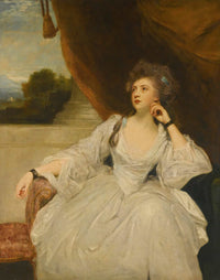 Portrait Of Elizabeth Falconer Mrs Stanhope As Contemplation by Sir Joshua Reynolds