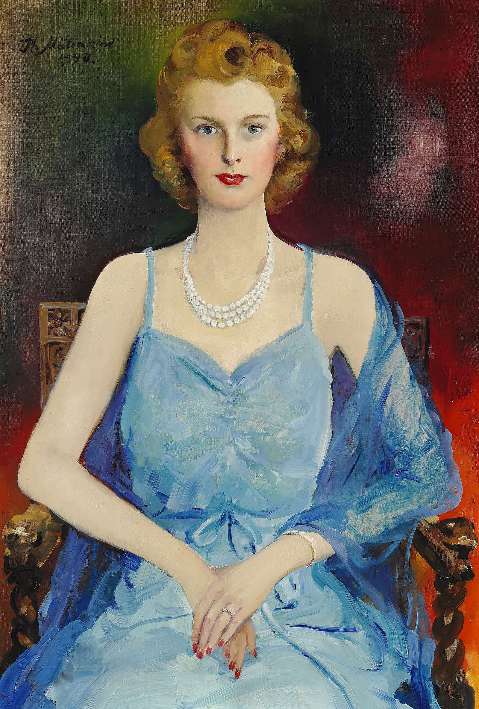 Portrait Of Else Prior Havemann by Filipp Malyavin