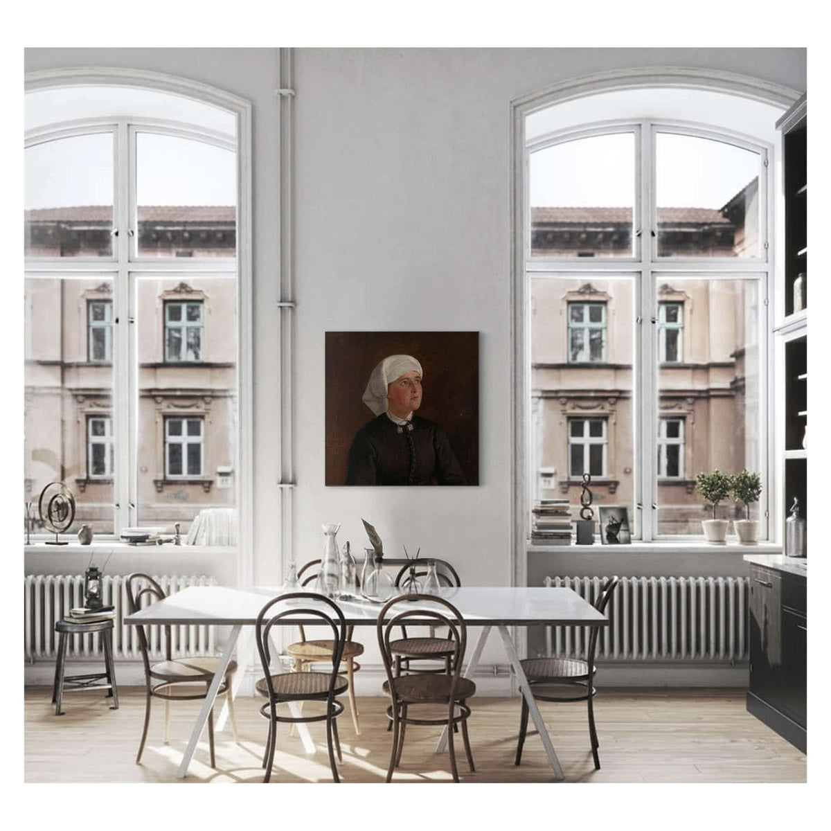 Portrait Of Elseberg Herrestvedt by Adolph Tidemand