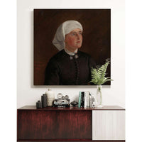 Portrait Of Elseberg Herrestvedt by Adolph Tidemand