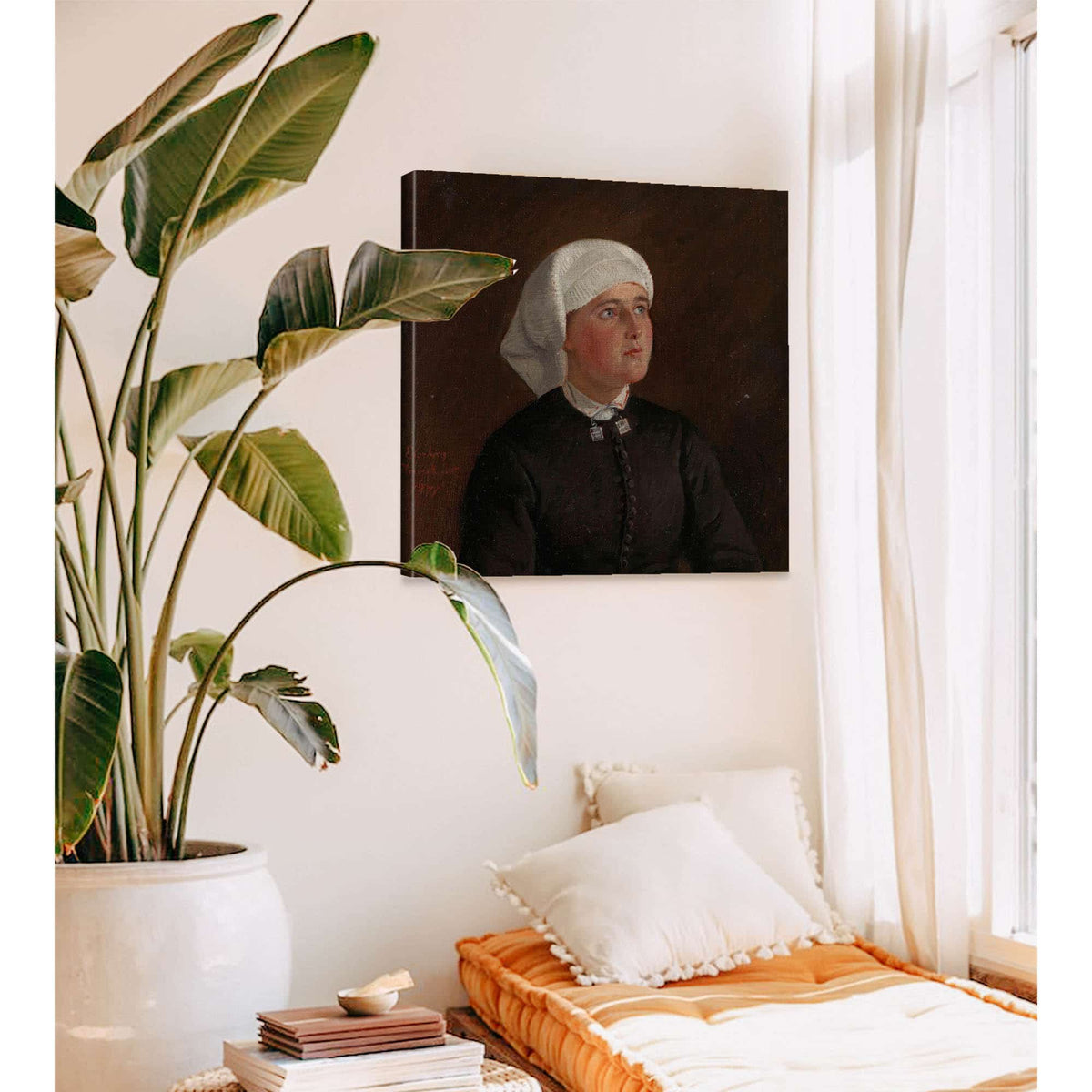 Portrait Of Elseberg Herrestvedt by Adolph Tidemand