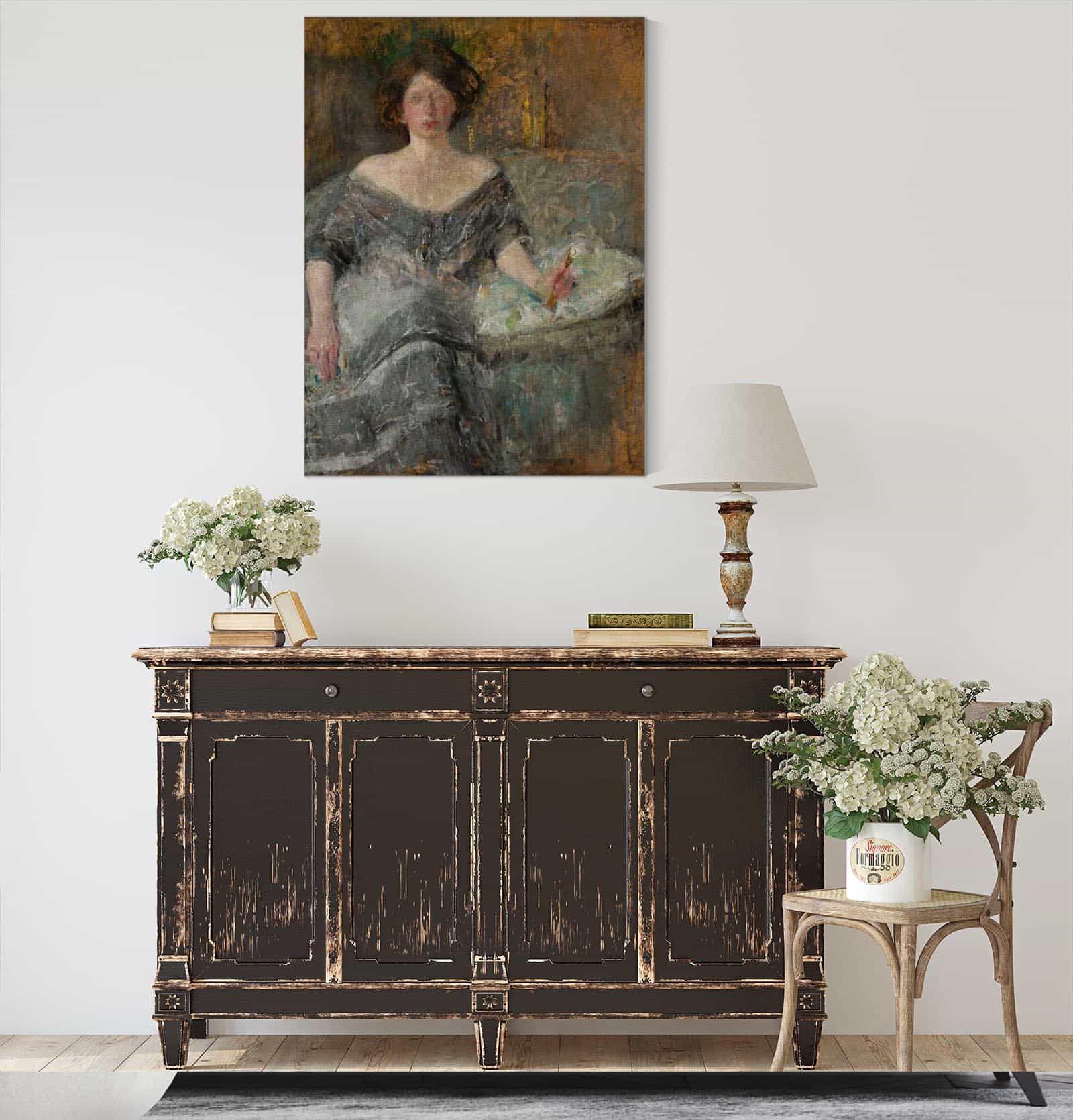 Portrait Of Elza Krauze by Olga Boznanska
