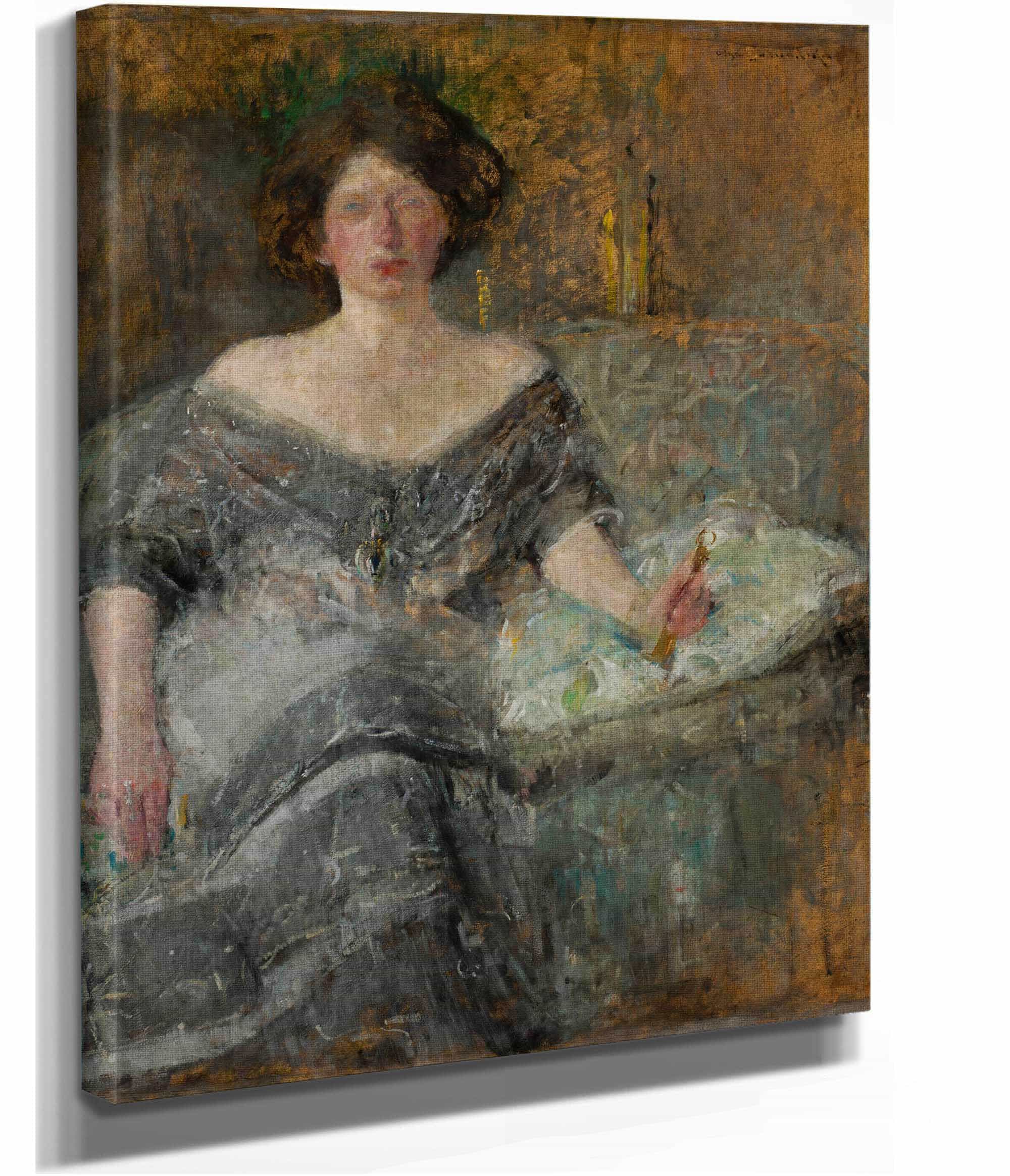 Portrait Of Elza Krauze by Olga Boznanska