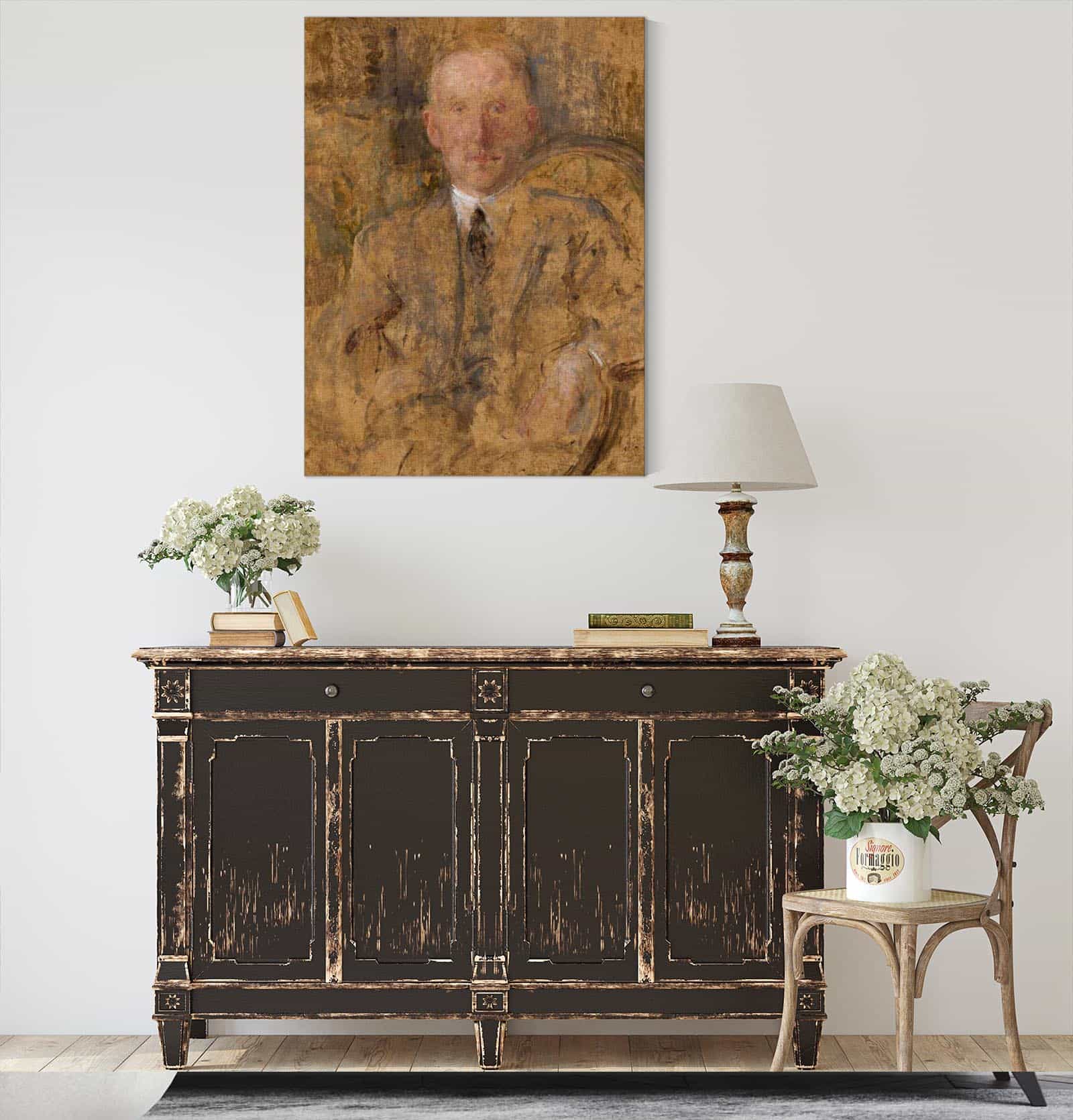Portrait Of Emeryk Hutten Czapski by Olga Boznanska