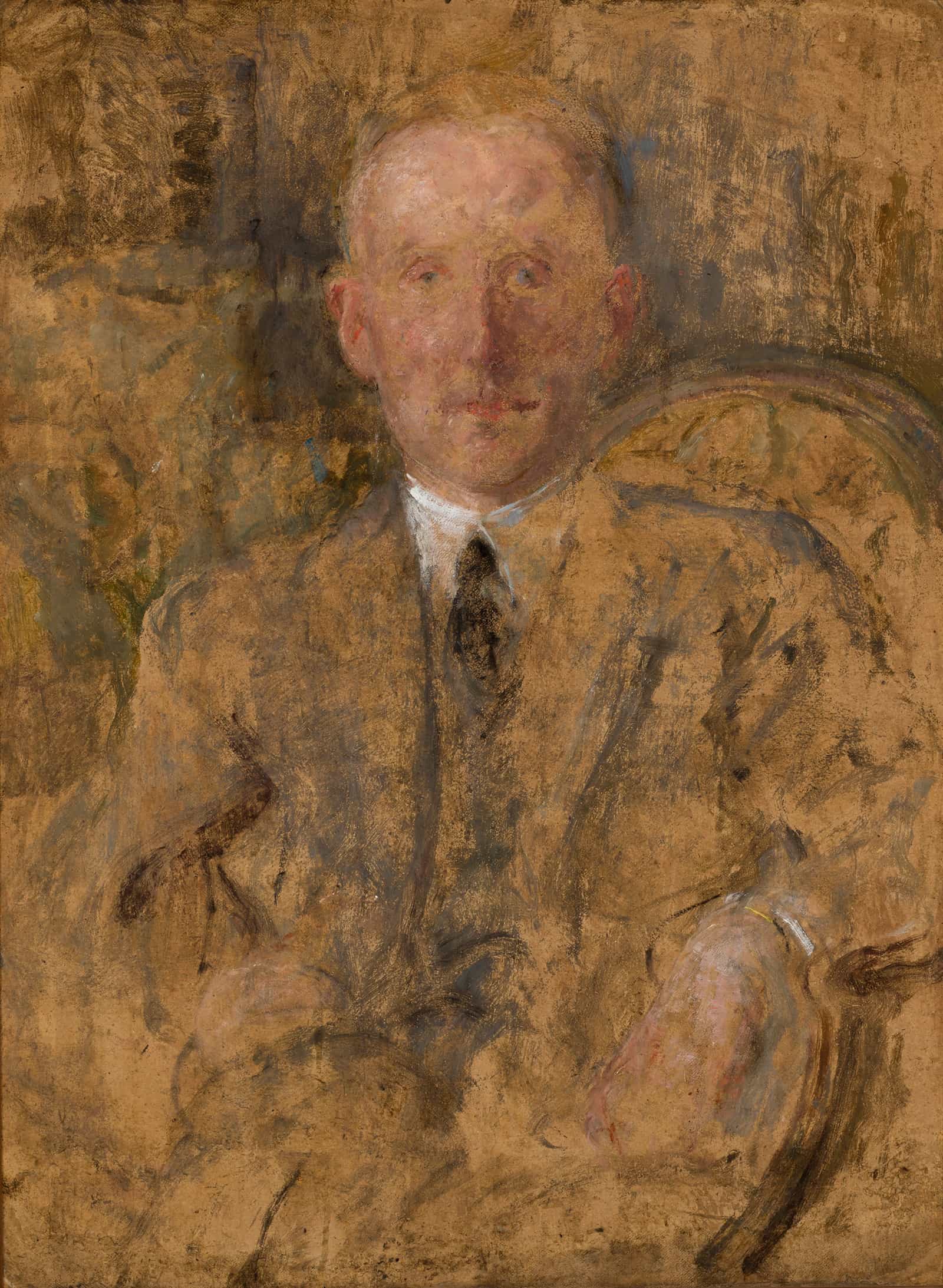 Portrait Of Emeryk Hutten Czapski by Olga Boznanska