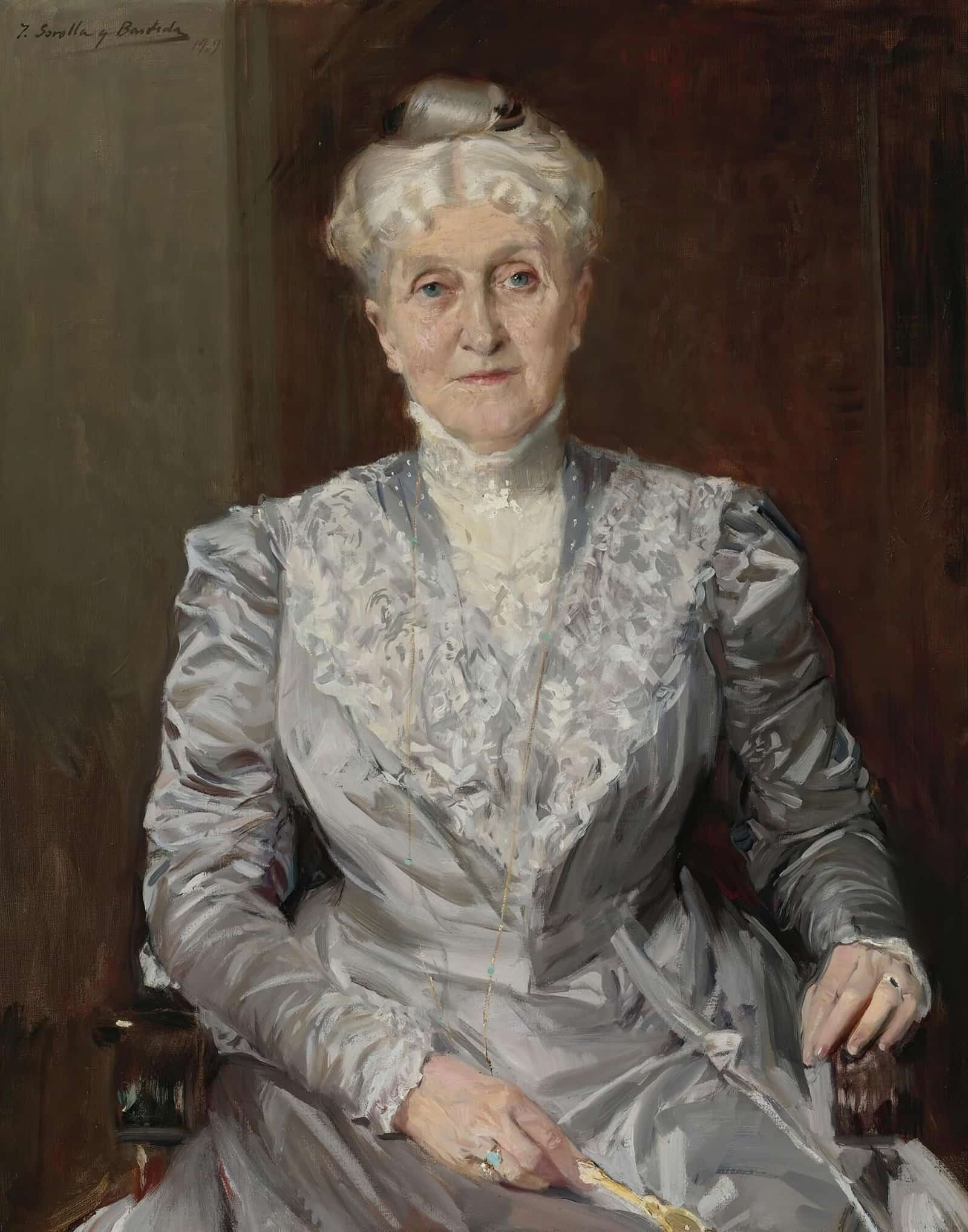 Portrait Of Emily Perkins by Joaquin Sorolla
