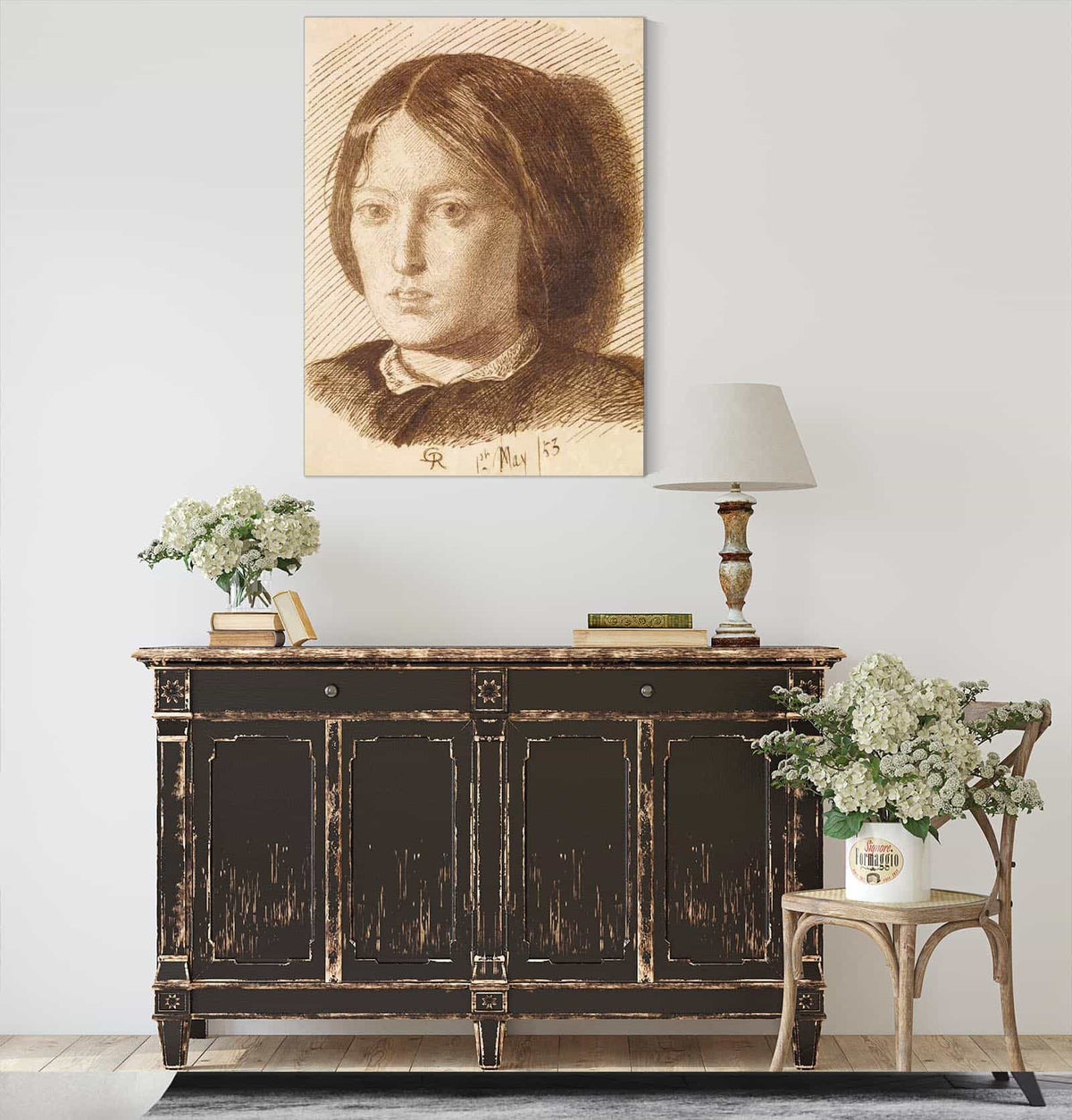 Portrait Of Emma Madox Brown by Dante Gabriel Rossetti