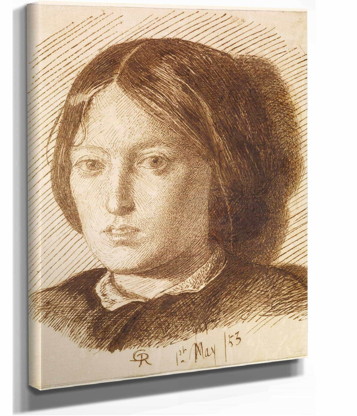 Portrait Of Emma Madox Brown by Dante Gabriel Rossetti