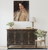 Portrait Of Esther M Groome by William Merritt Chase