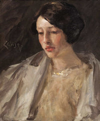 Portrait Of Esther M Groome by William Merritt Chase