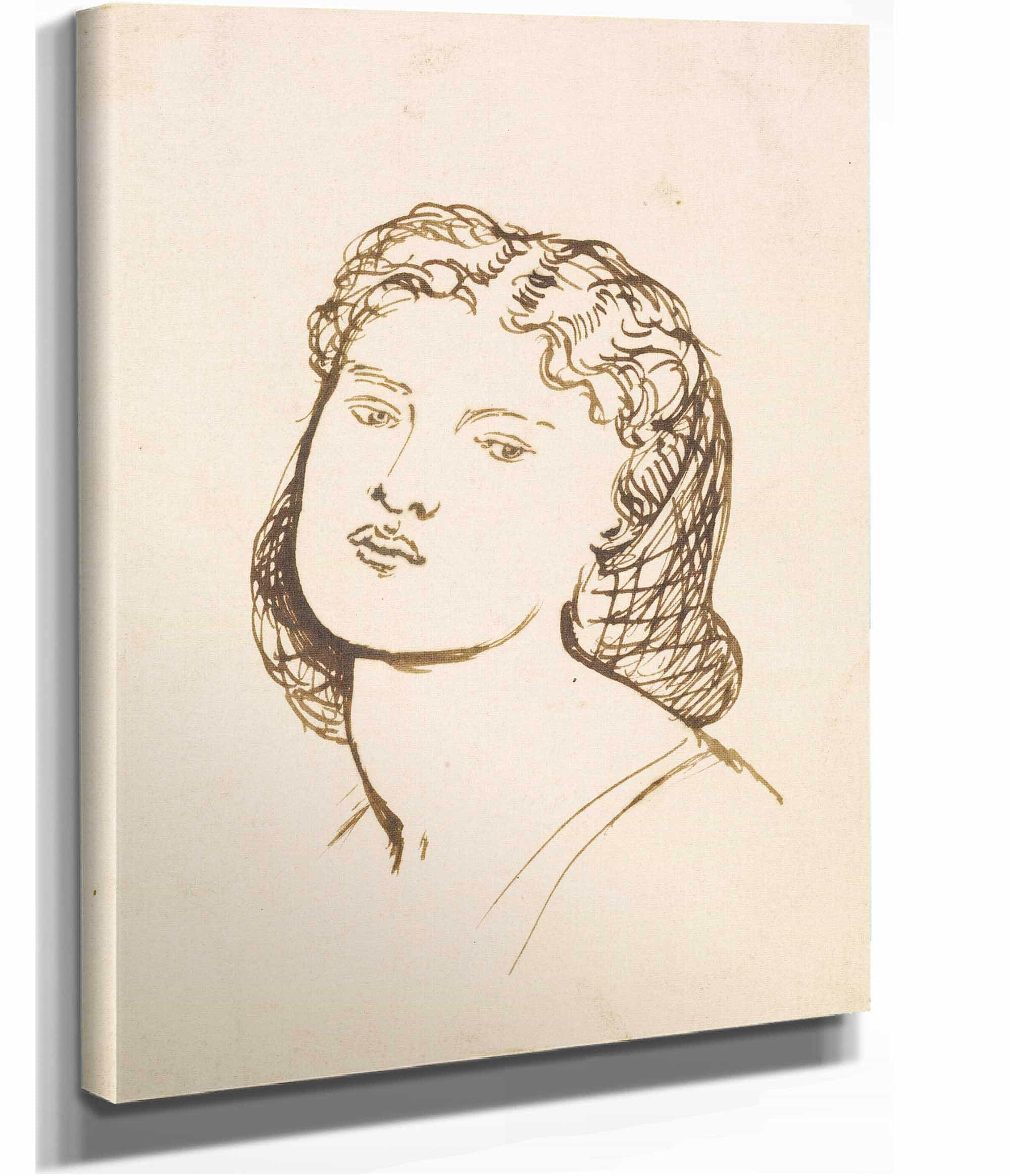 Portrait Of Fanny Cornforth by Dante Gabriel Rossetti