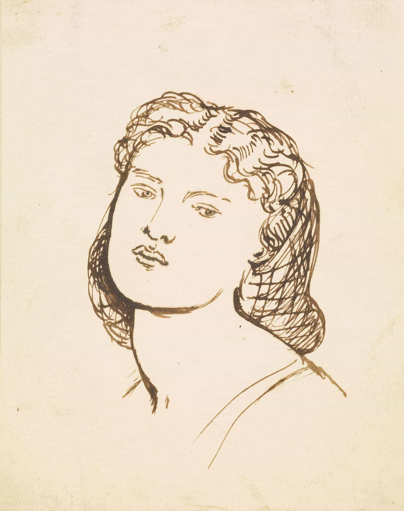 Portrait Of Fanny Cornforth by Dante Gabriel Rossetti