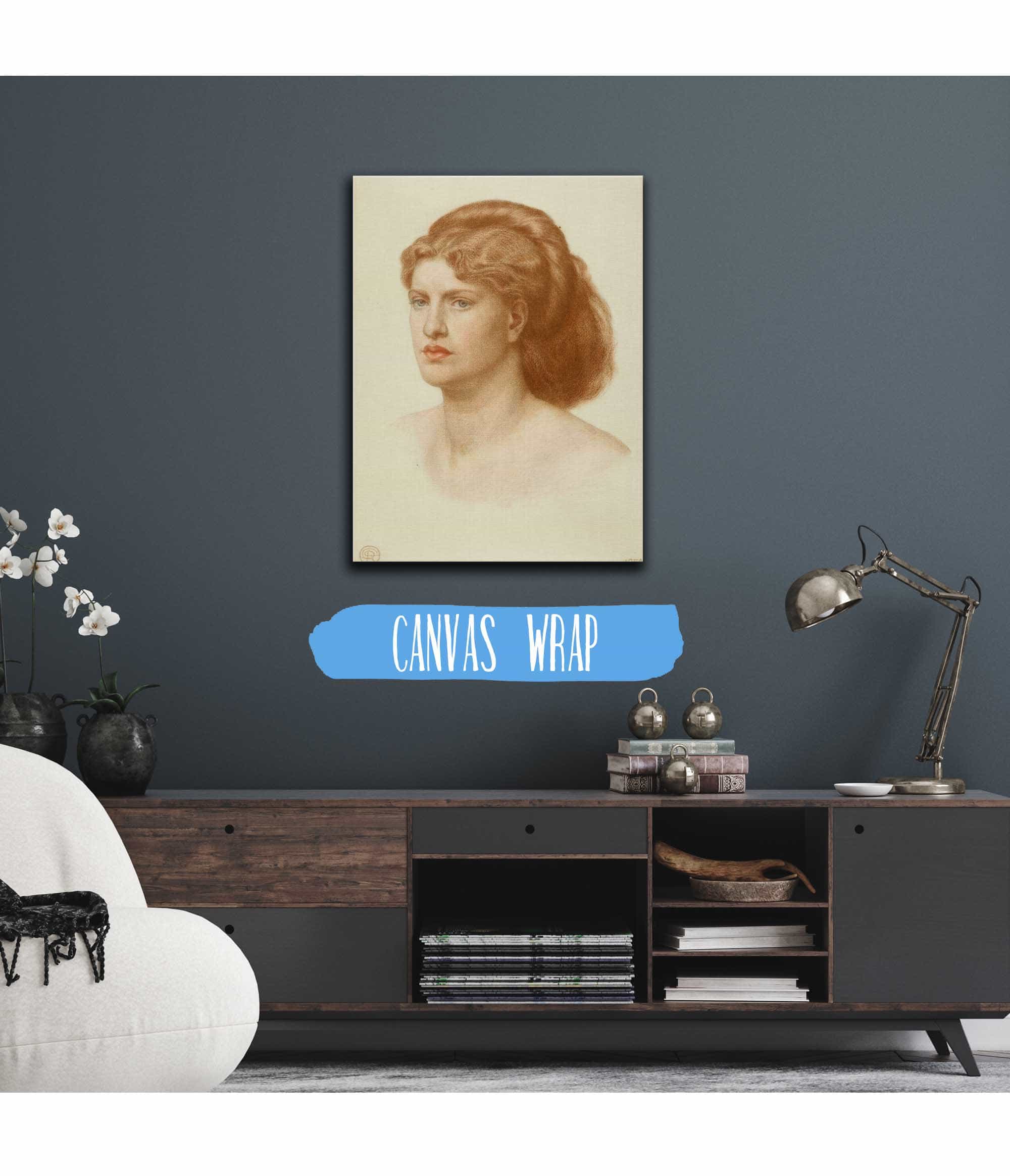 Portrait Of Fanny Cornforth Head And Shoulders by Dante Gabriel Rossetti