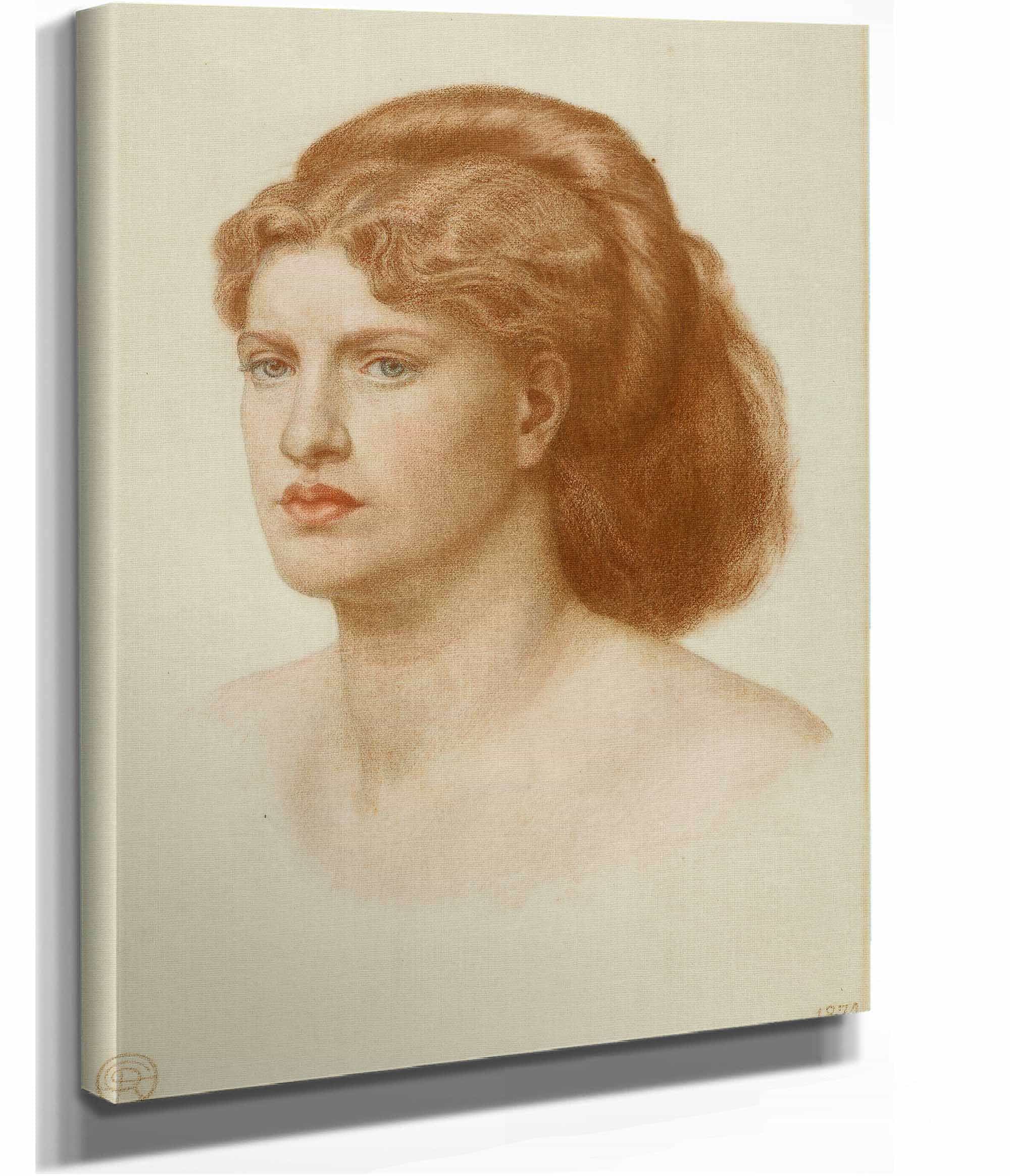 Portrait Of Fanny Cornforth Head And Shoulders by Dante Gabriel Rossetti