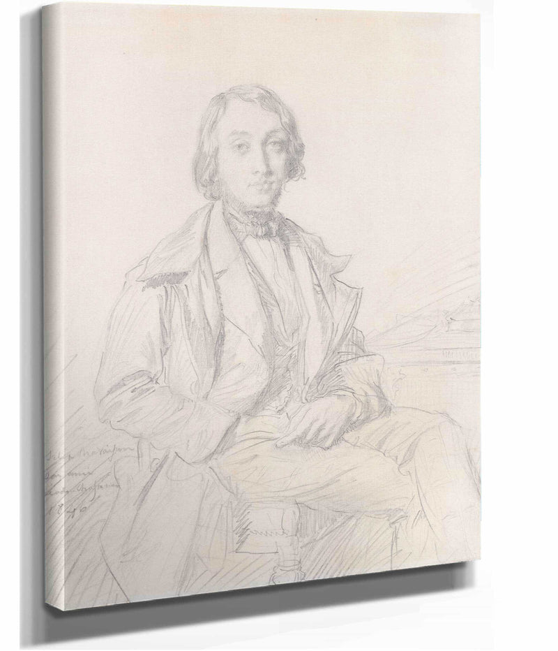 Portrait Of Felix Ravaisson by Theodore Chasseriau