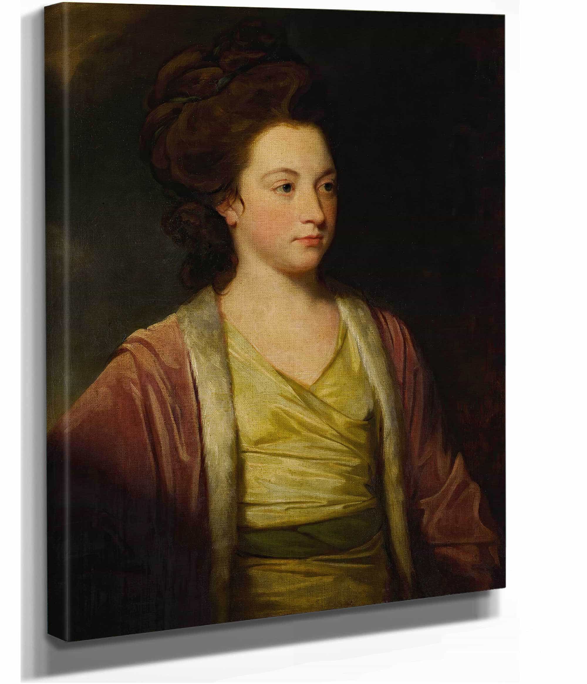 Portrait Of Frances Alicia Bennet B by George Romney