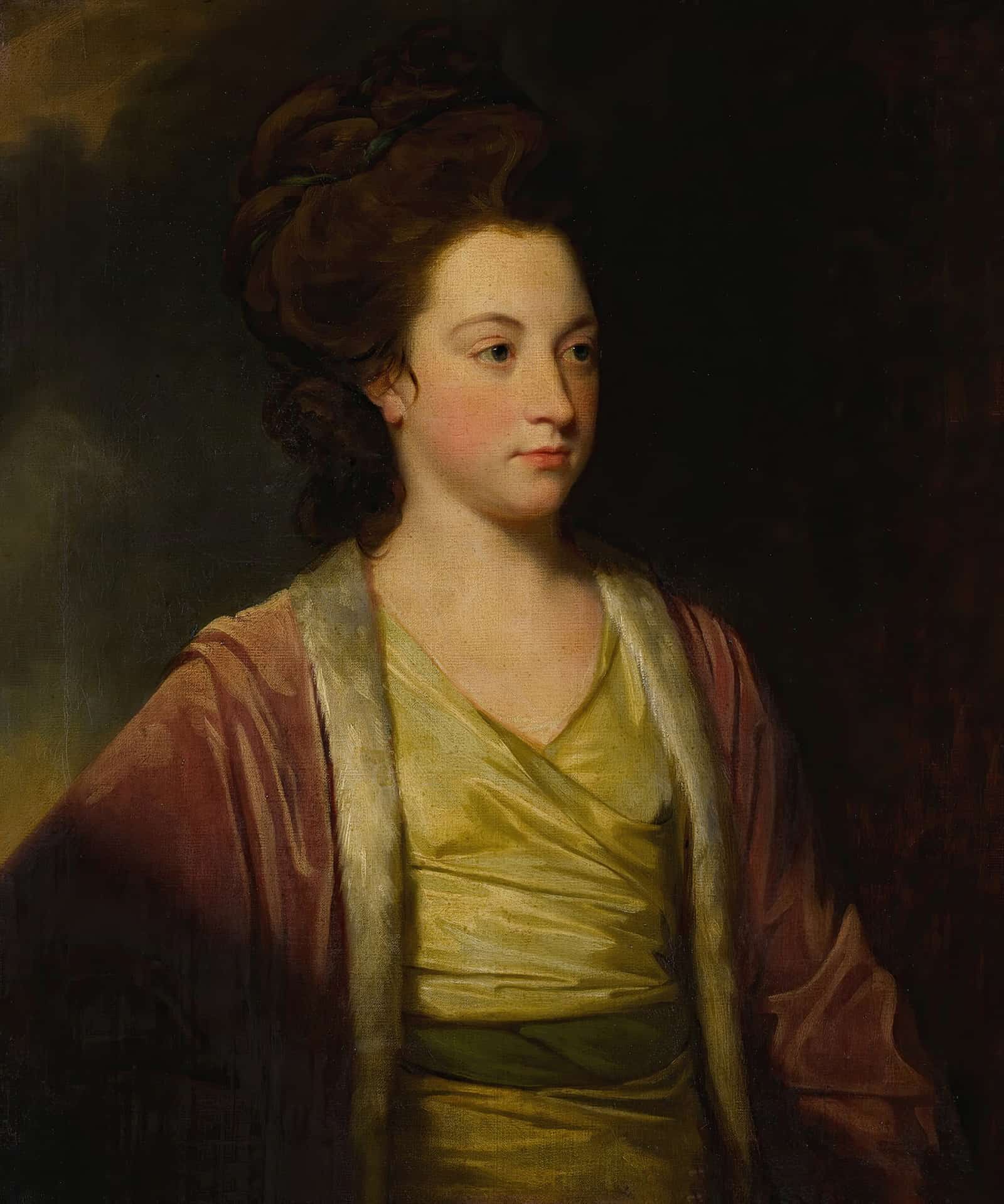 Portrait Of Frances Alicia Bennet B by George Romney
