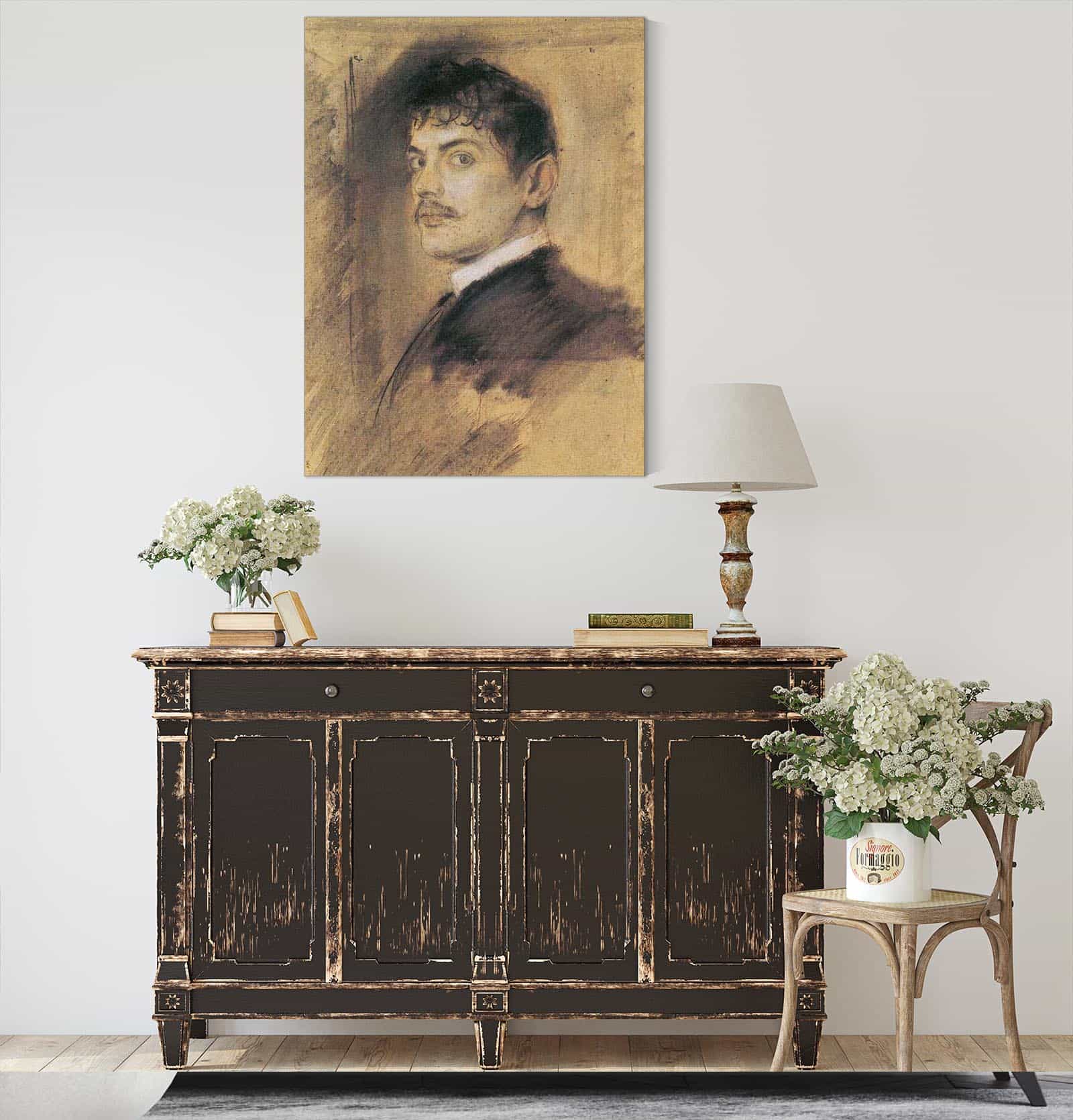 Portrait Of Franz Von Stuck by Franz Von Lenbach
