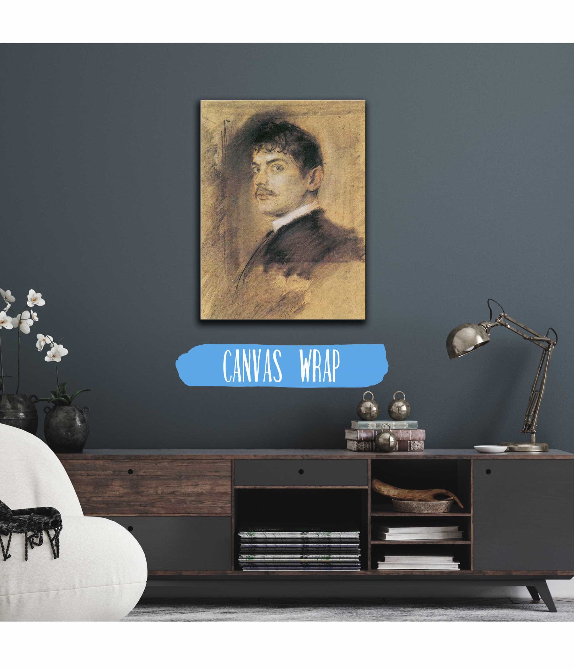 Portrait Of Franz Von Stuck by Franz Von Lenbach