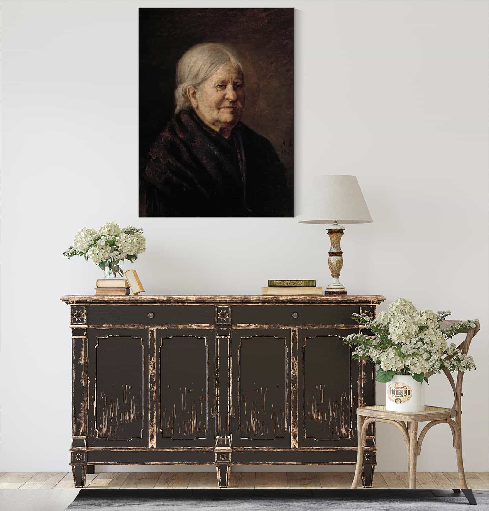 Portrait Of Fredrika Snygg Tajta by Albert Edelfelt