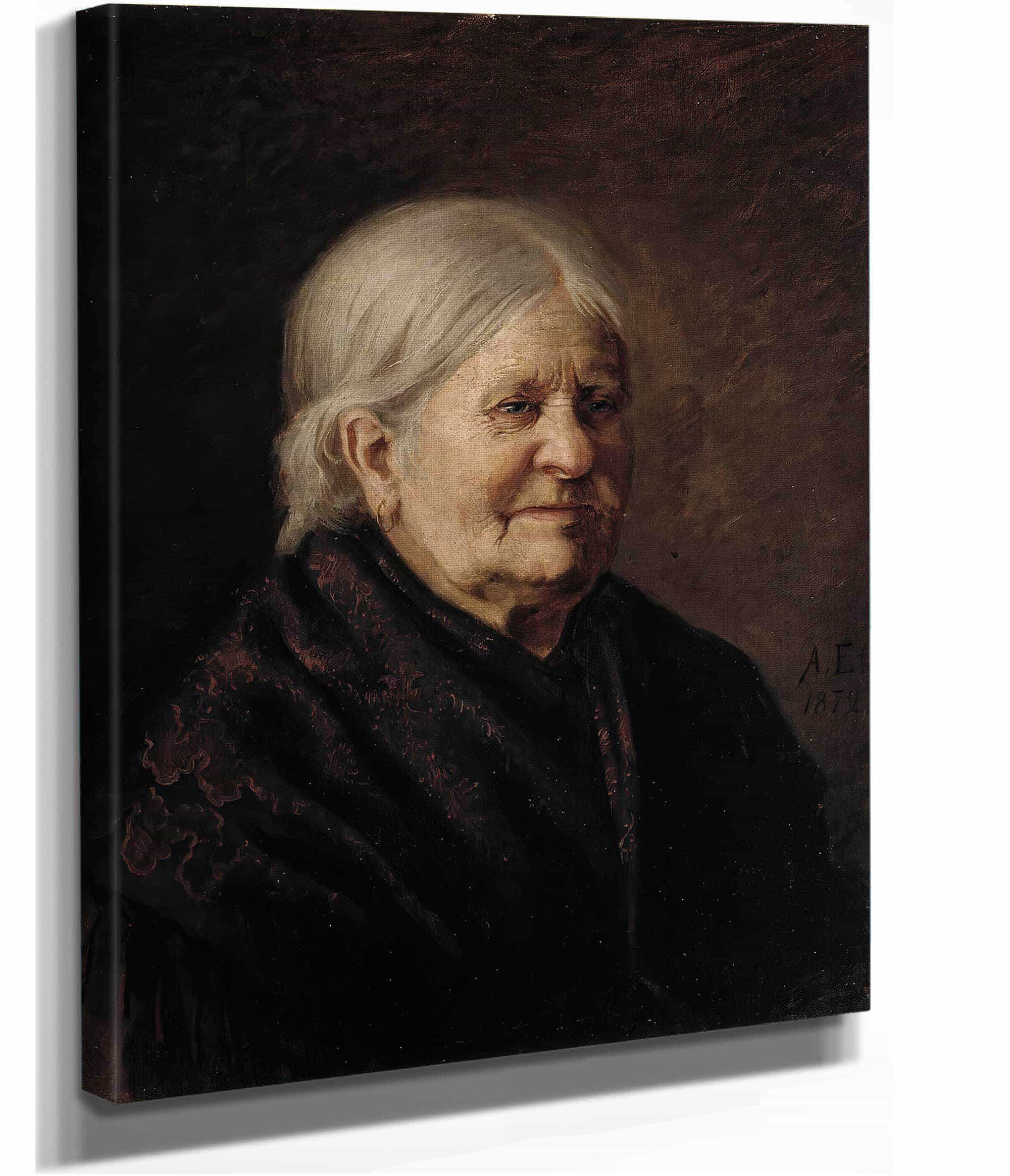 Portrait Of Fredrika Snygg Tajta by Albert Edelfelt