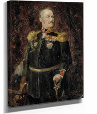Portrait Of General Adjutant Count Adolf Aminoff Sketch  by Albert Edelfelt