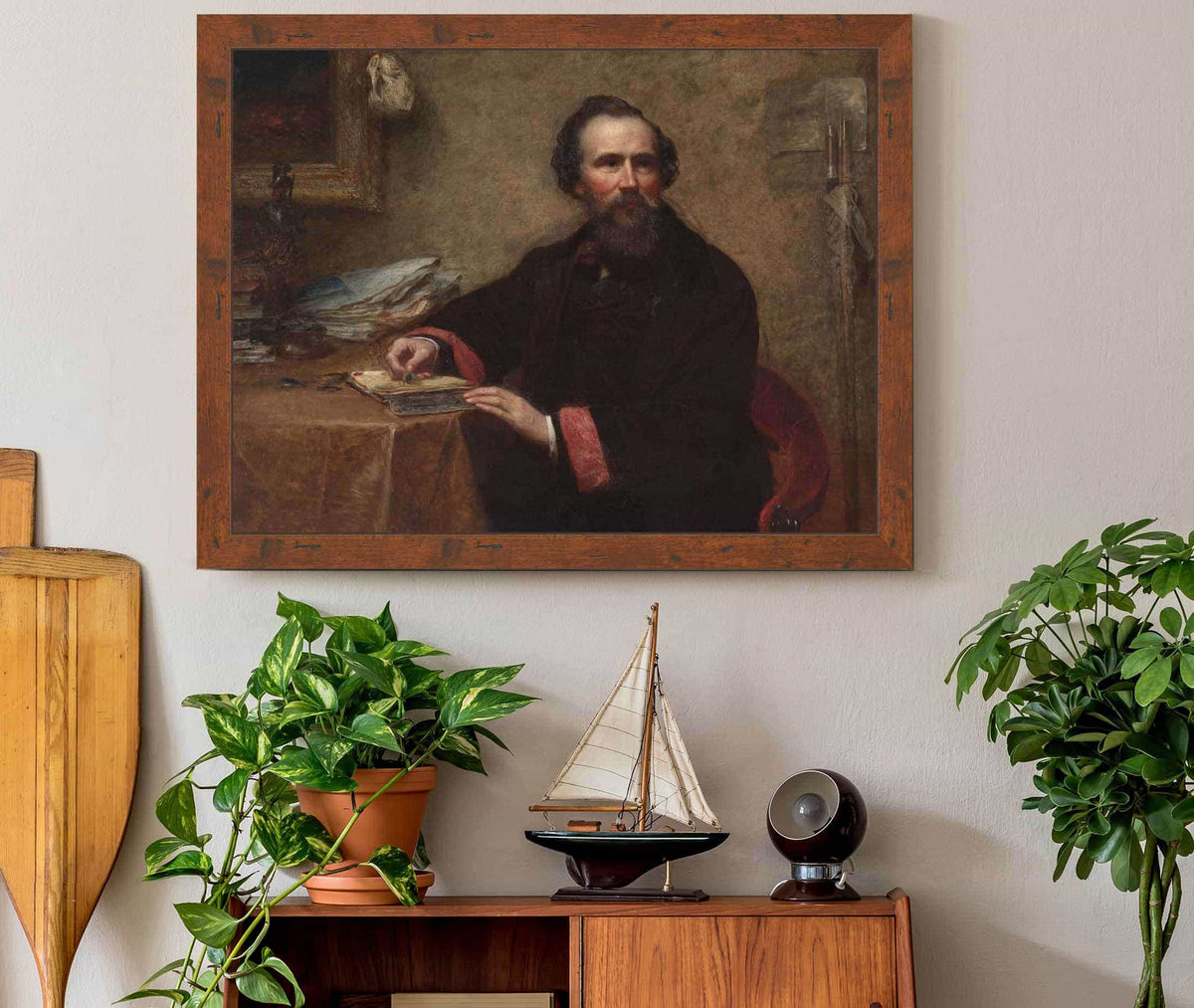 Portrait Of Genio C Scott by Eastman Johnson