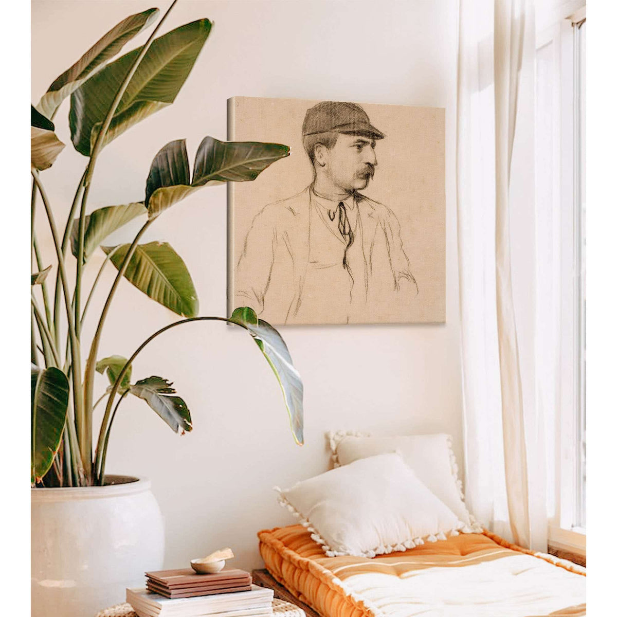 Portrait Of Genis Muntaner by Santiago Rusinol