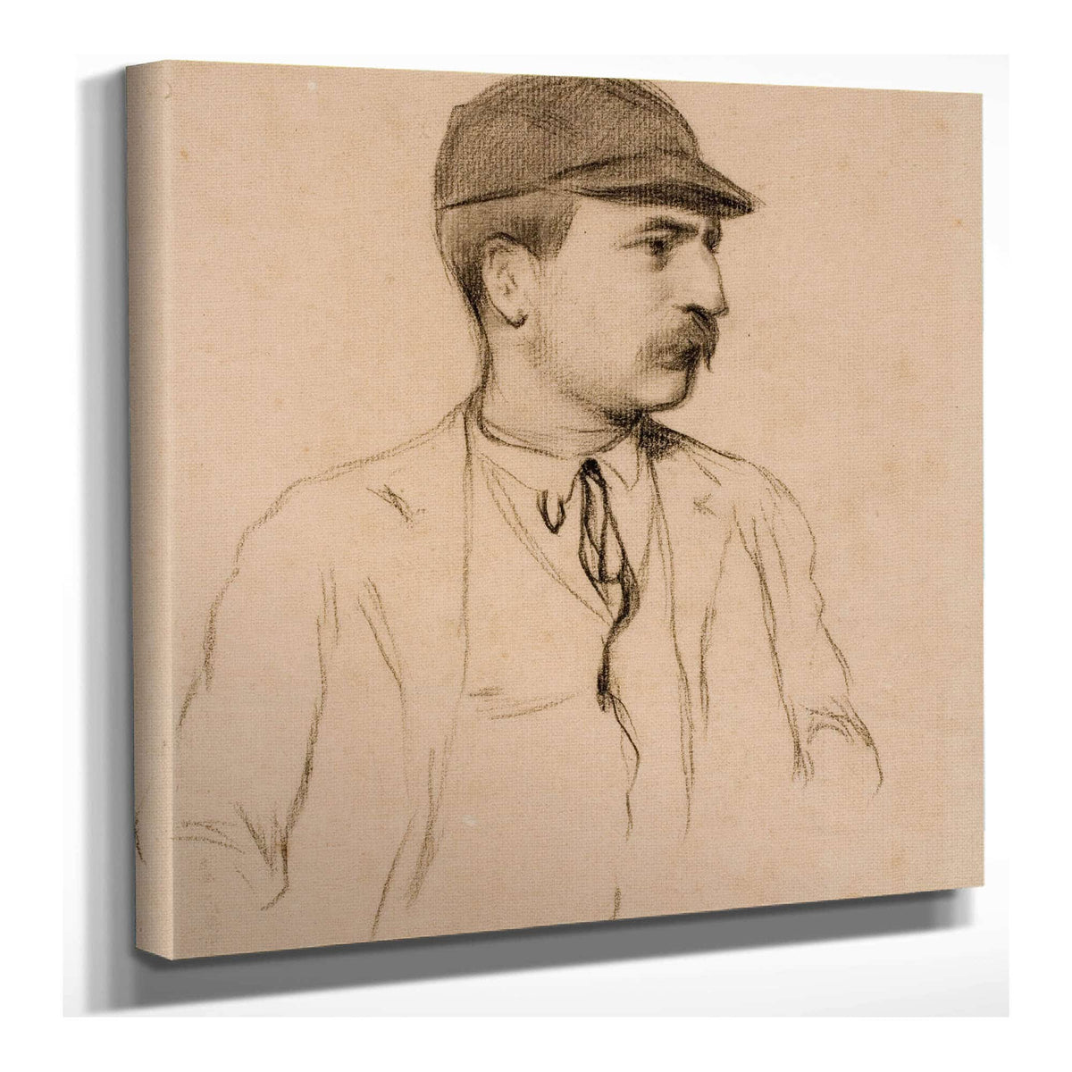 Portrait Of Genis Muntaner by Santiago Rusinol