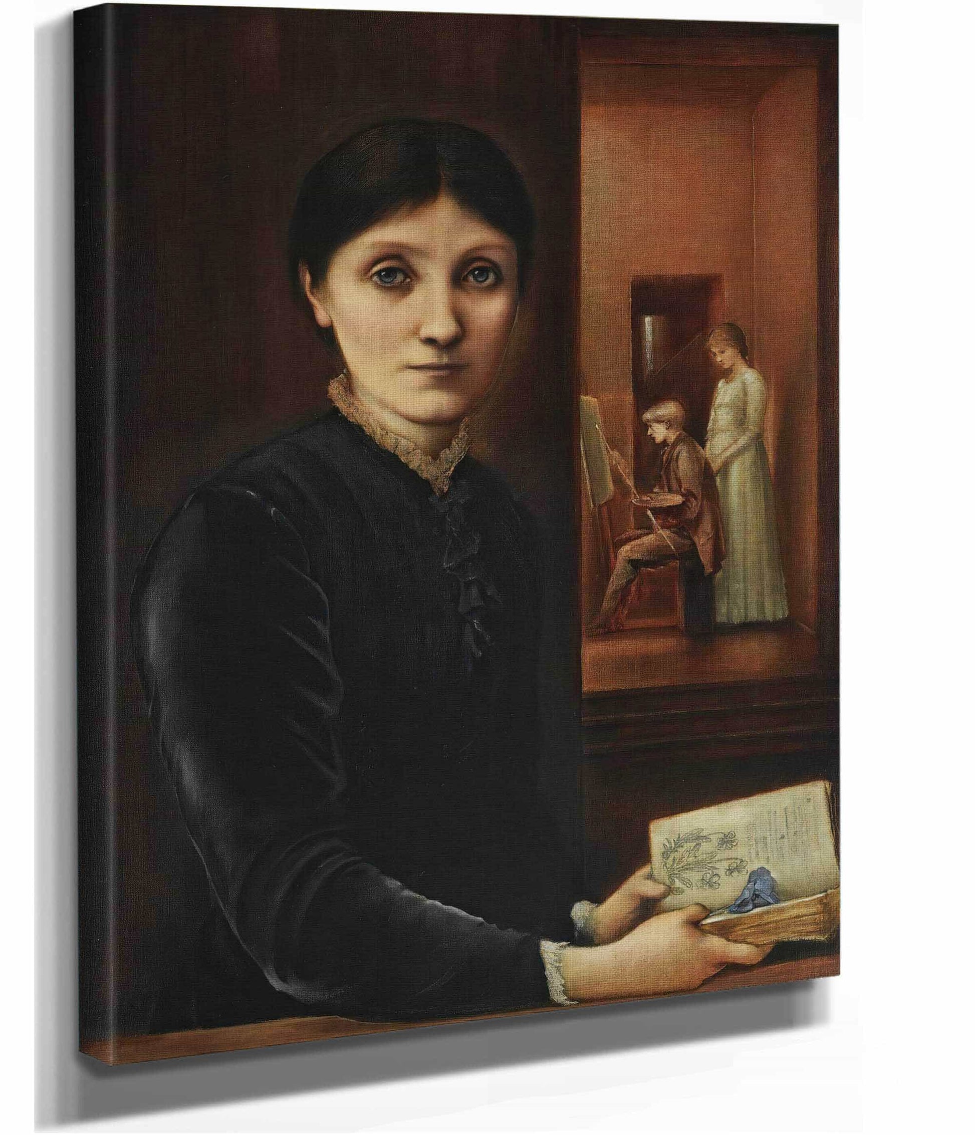 Portrait Of Georgiana Burne Jones by Sir Edward Coley Burne Jones