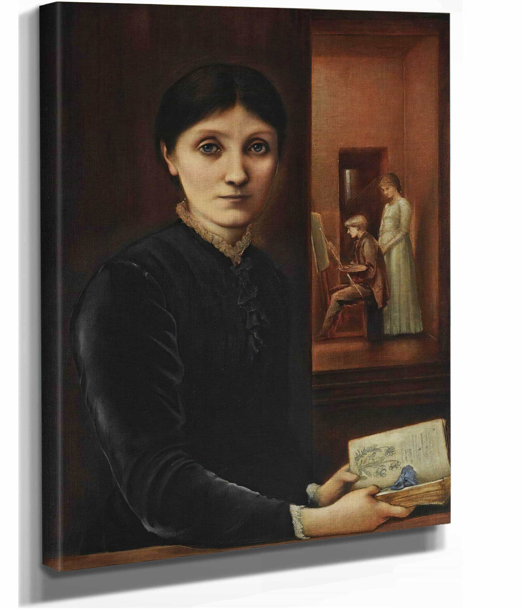 Portrait Of Georgiana Burne Jones by Sir Edward Coley Burne Jones