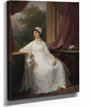 Portrait Of Gertrud Hage Nee Heitmann by Jens Juel
