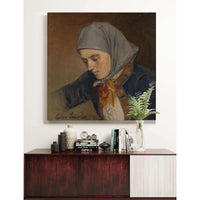 Portrait Of Guro Sivertsdatter Travendal by Adolph Tidemand