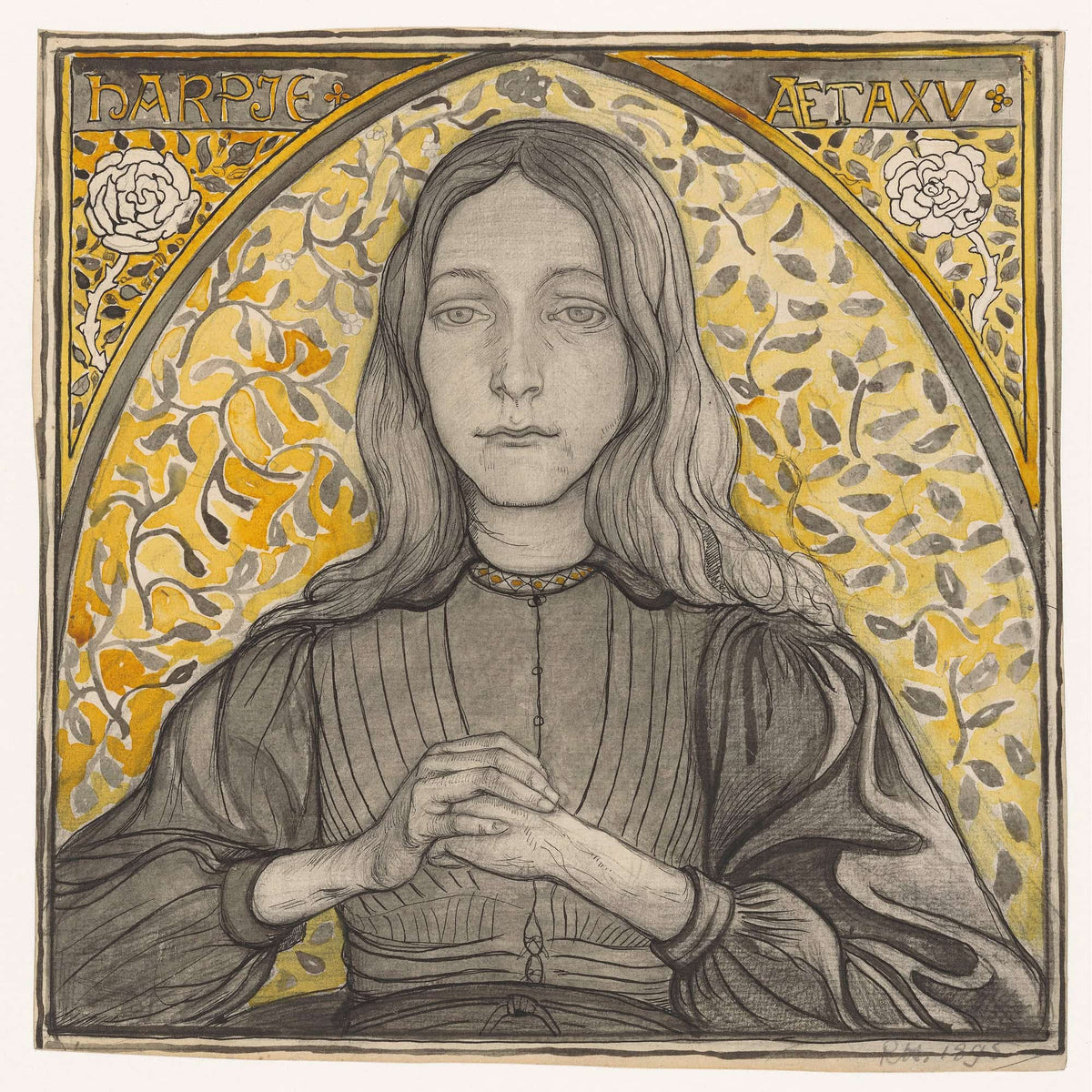 Portrait Of Harpje Aged  by Richard Nicolaus Roland Holst