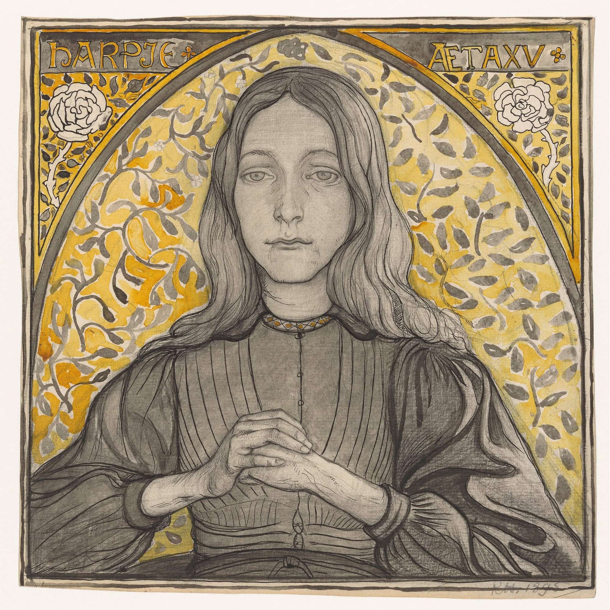 Portrait Of Harpje Aged  by Richard Nicolaus Roland Holst