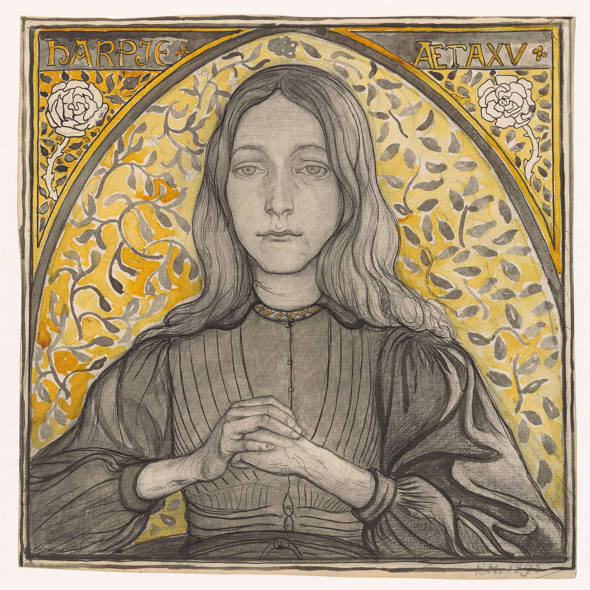 Portrait Of Harpje Aged  by Richard Nicolaus Roland Holst