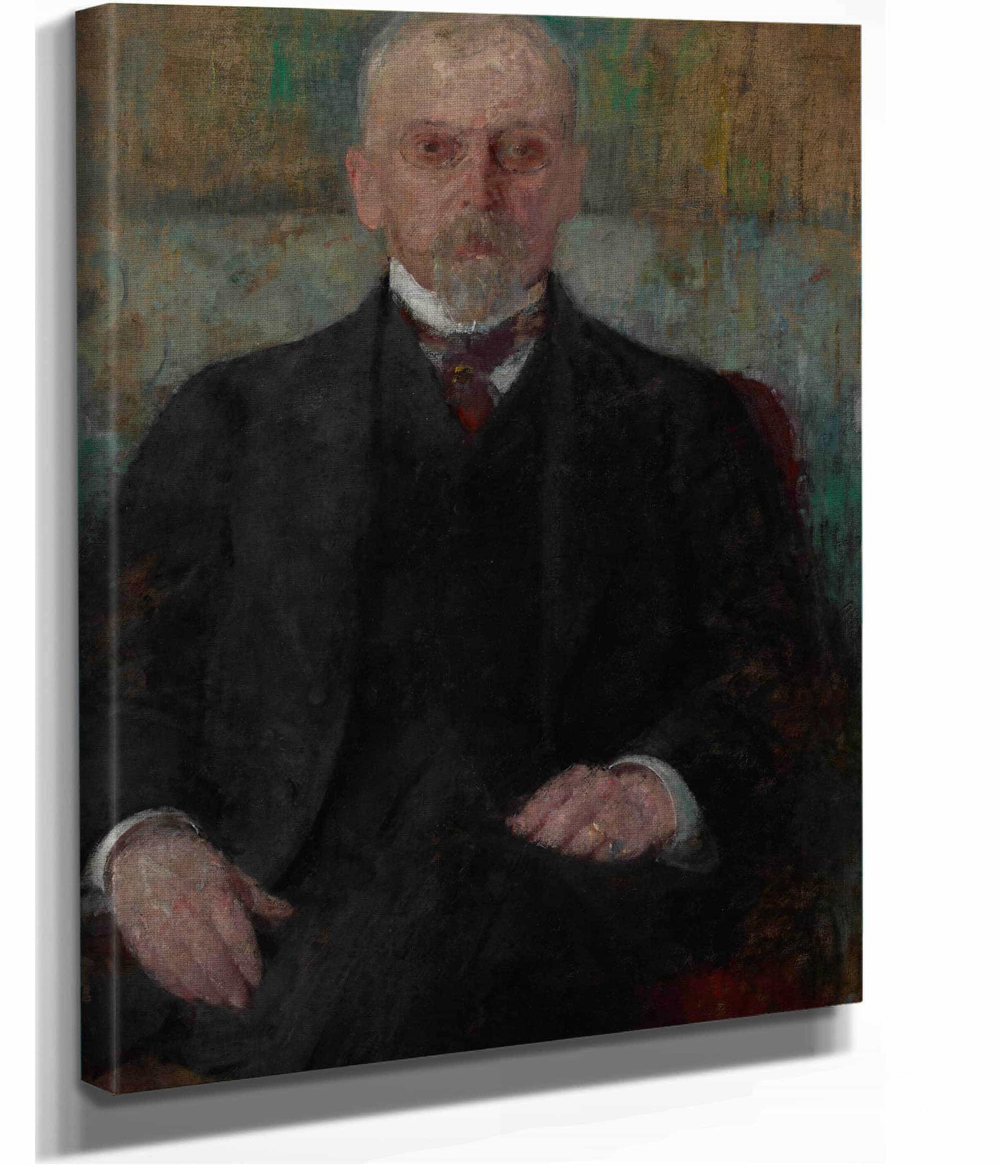 Portrait Of Henryk Sienkiewicz by Olga Boznanska