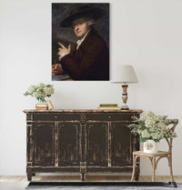 Portrait Of Her Husband The Painter Antonio Zucchi by Angelica Kauffmann