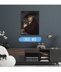 Portrait Of Her Husband The Painter Antonio Zucchi by Angelica Kauffmann