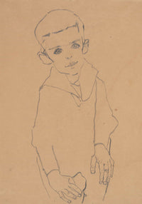 Portrait Of Herbert Rainer by Egon Schiele