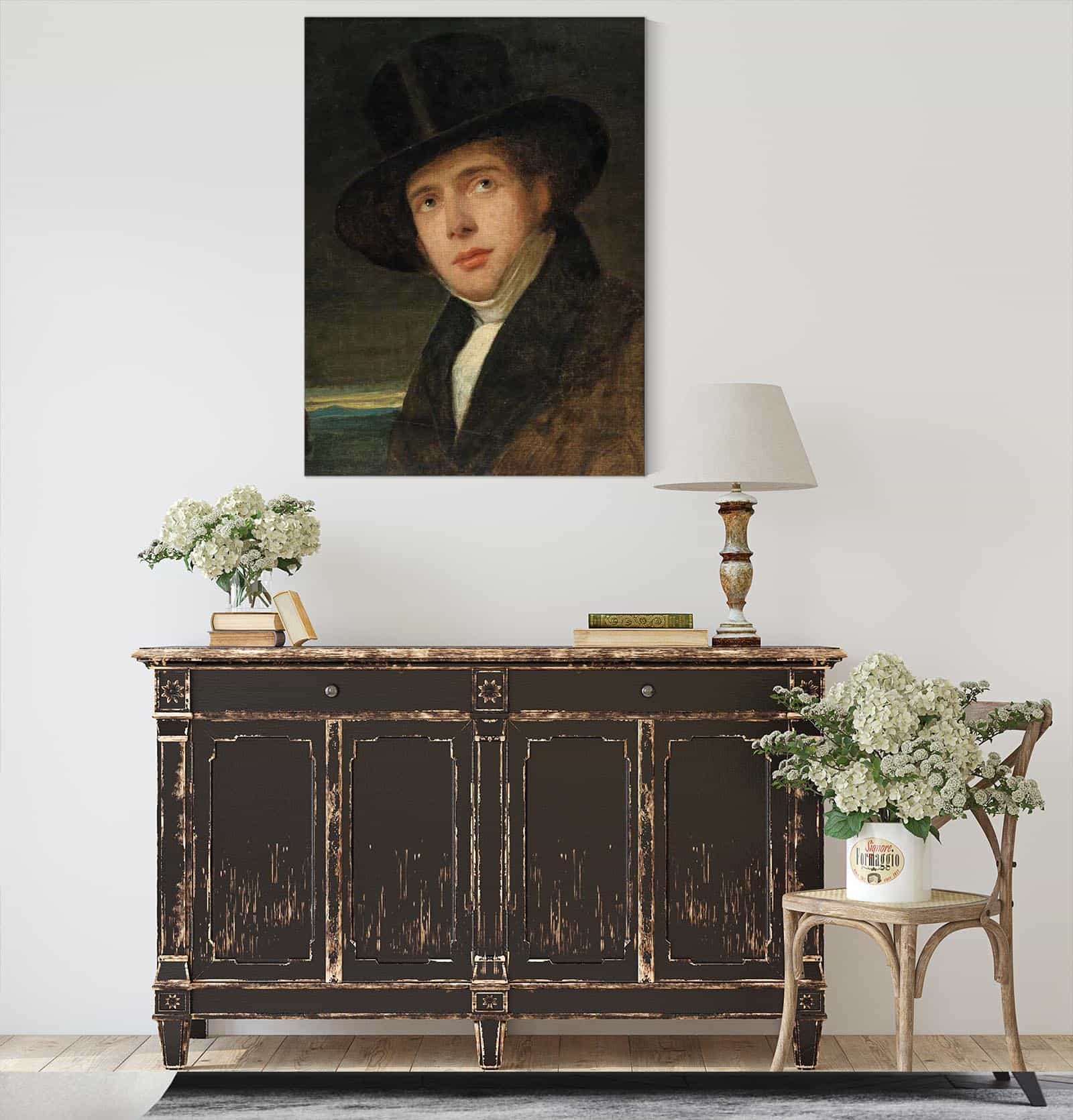 Portrait Of His Brother Andreas by Friedrich Von Amerling