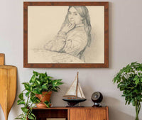 Portrait Of His Mother by Henri Lehmann