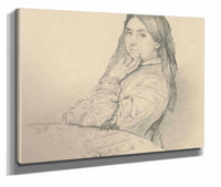 Portrait Of His Mother by Henri Lehmann