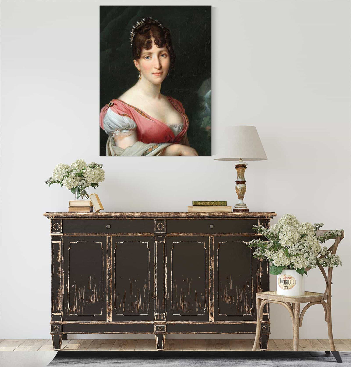 Portrait Of Hortense De Beauharnais Queen Of Holland C by Anne Louis Girodet Trioson