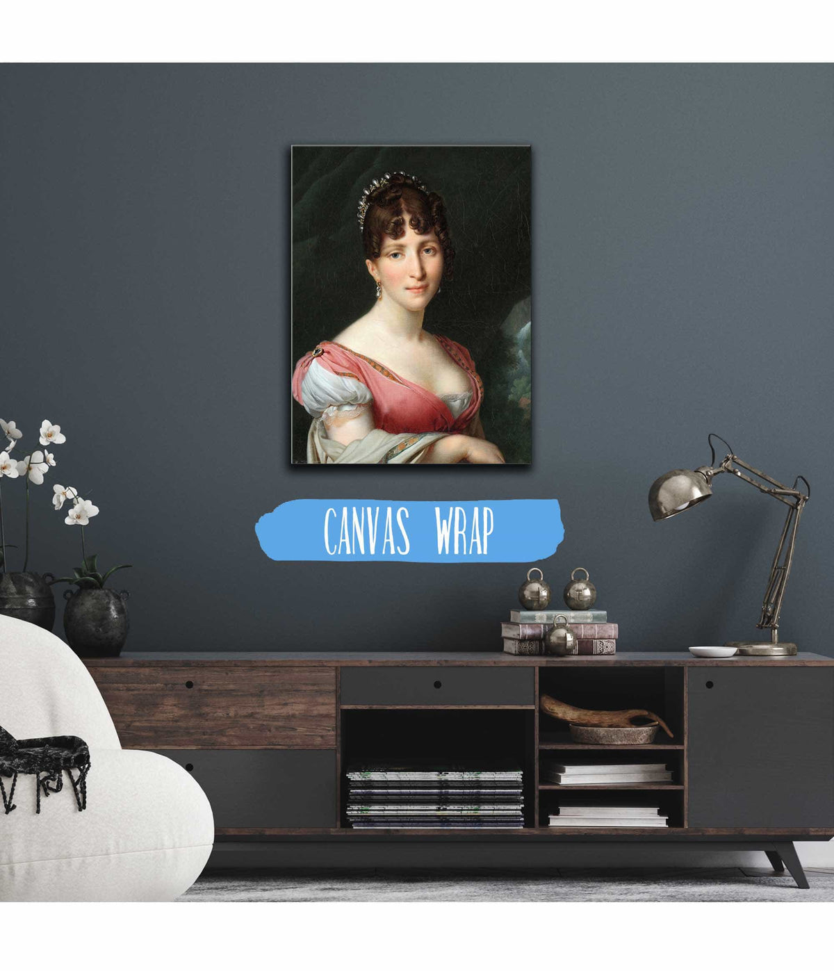 Portrait Of Hortense De Beauharnais Queen Of Holland C by Anne Louis Girodet Trioson