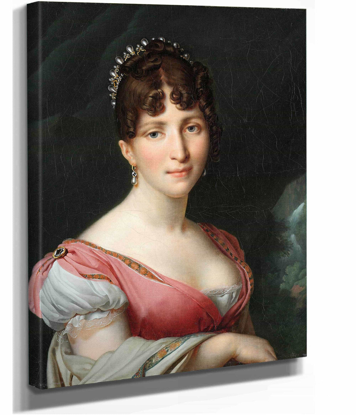 Portrait Of Hortense De Beauharnais Queen Of Holland C by Anne Louis Girodet Trioson