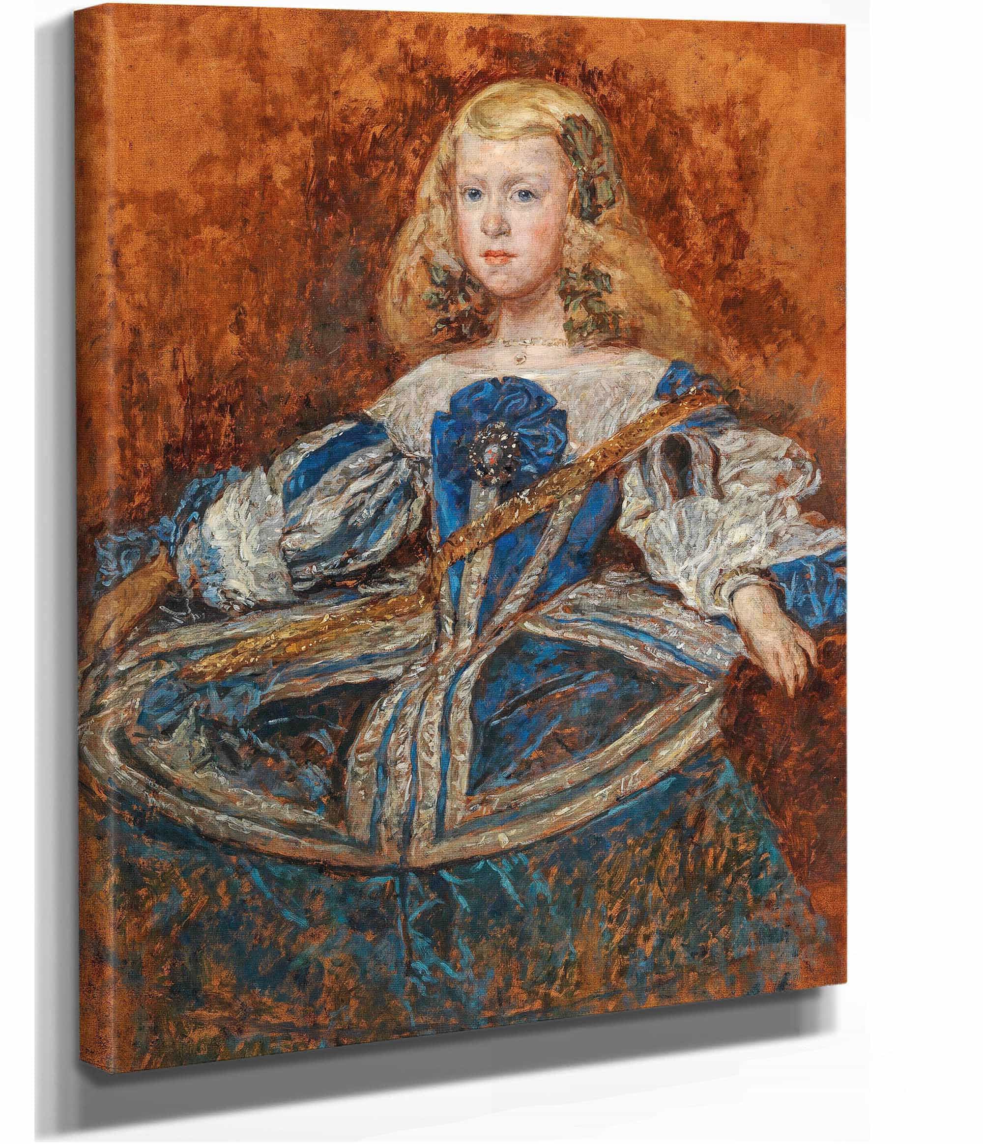 Portrait Of Infantin Margarita After Diego Velazquez by Olga Boznanska