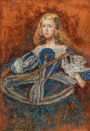 Portrait Of Infantin Margarita After Diego Velazquez by Olga Boznanska